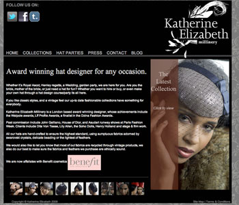 Katherine Elizabeth Hats website iamge